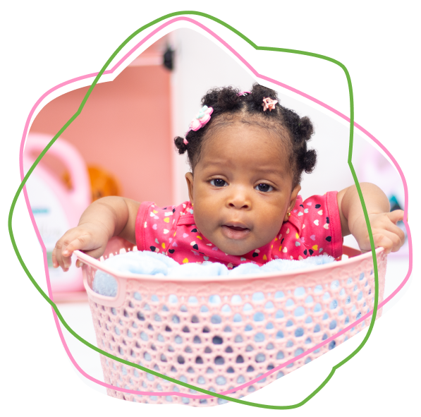 Baby in the basket